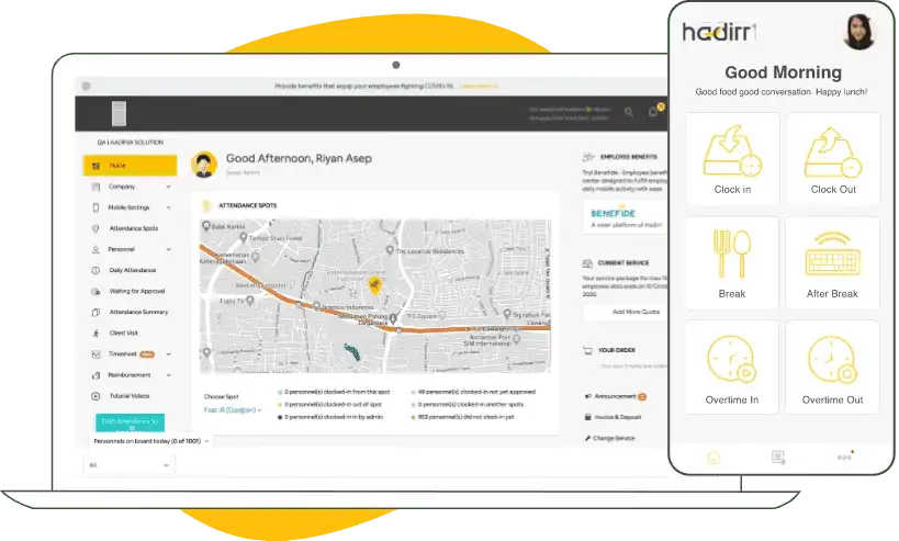 Overtime Tracking App Hadirr